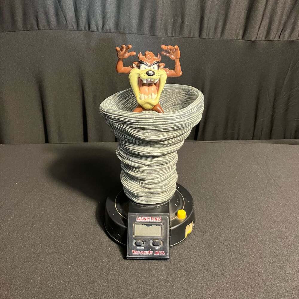 Looney Tunes Taz Tornado Alarm Clock 1993 UNTESTED